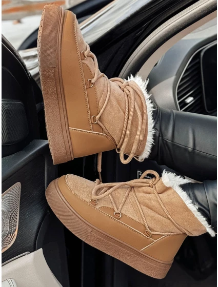 Dámské zateplené sněhule LUXSNUG camel FashionStreet ZY0570