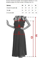 589-4 Dlouhé šaty s jemným třpytem a korzetovým zavazováním na zádech - béžovo-růžové s třpytkami