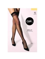 Dámské punčochy k podvazkovému pásu Gatta Kelly Stretch 15 den A'2 1-4 Dámské punčochy k podvazkovému pásu Gatta Kelly Stretch 15 den A'2 1-4