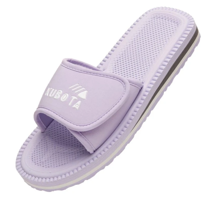 Klapky na suchý zip Kubota klasické pastelově fialové K25SS-100-001-10-1