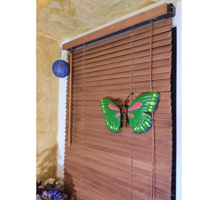 OZDOBNÝ MOTÝL 26CM ZELENÝ