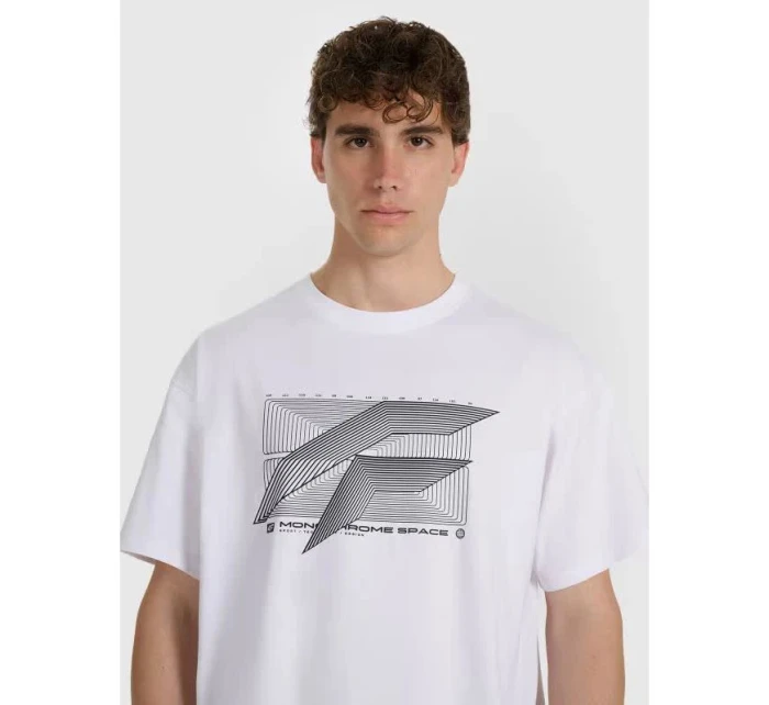 Pánské tričko s potiskem 4F 4FRAW25TTSHM3259-10S pánské Pánské tričko s potiskem 4F 4FRAW25TTSHM3259-10S pánské