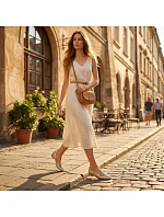 Dámské zlaté polobotky model 22015063 - M. Daszyński Dámské zlaté polobotky model 22015063 - M. Daszyński