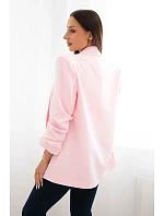 Sako s klopami elegantní cukrově růžová Sako s klopami elegantní cukrově růžová