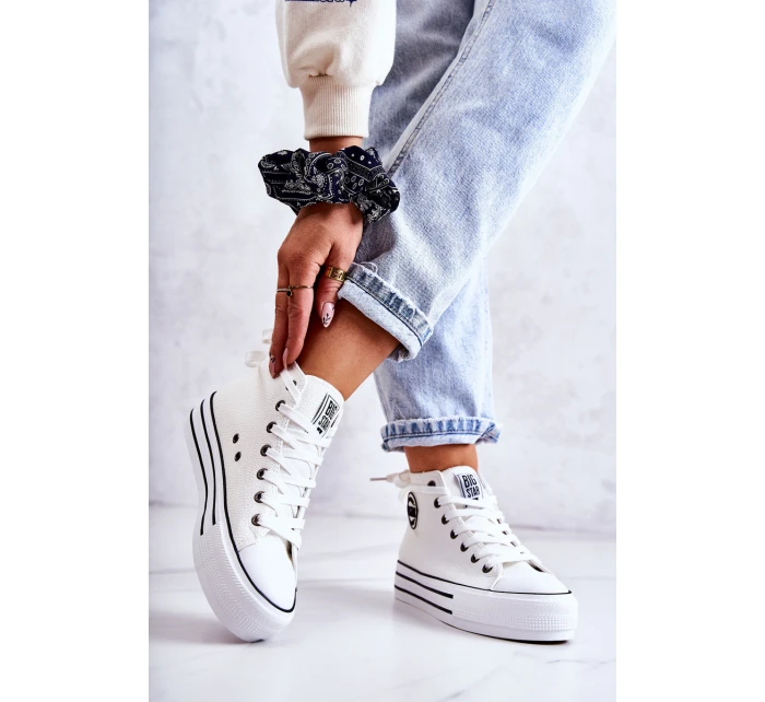 Dámské Tenisky Big Star Bily GG274013 Dámské Tenisky Big Star Bily GG274013