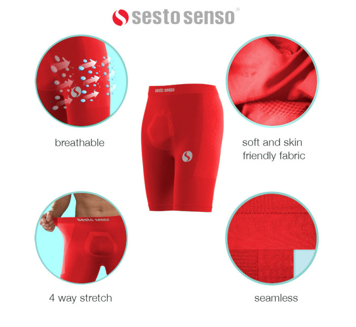 Cyklistické šortky Sesto Senso Thermo CL41 Red
