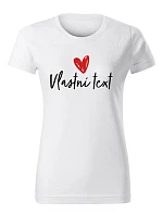 Personalizované dámské tričko s vlastním textem