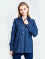 Big Star Košile s dlouhým rukávem 145676 Dark Jeans-603