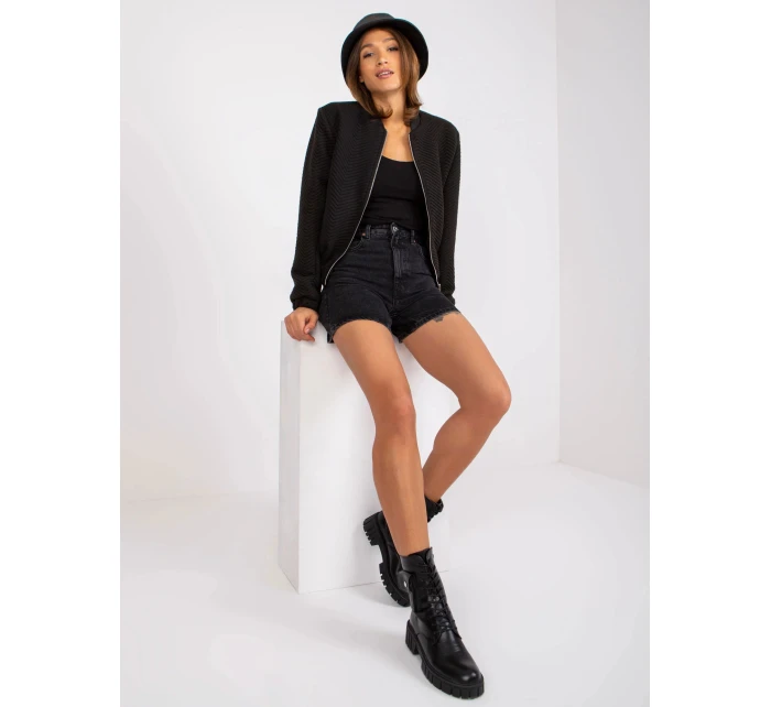 Dámská bunda RV-KR-006.16 černá - FPrice Dámská bunda RV-KR-006.16 černá - FPrice