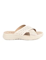 Klasické Jasnobeżowy nazouváky dámské platforma Klasické Jasnobeżowy nazouváky dámské platforma