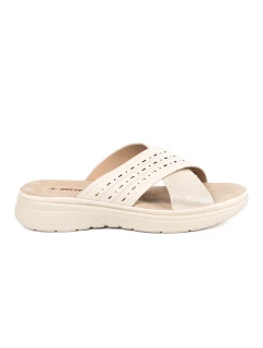 Klasické Jasnobeżowy nazouváky dámské platforma