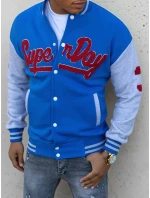 Pánská modrá mikina na zip FashionStreet BX5447