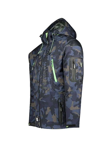 Pánská tmavě modrá softshellová bunda Geographical Norway Techno (WU4549H-GN-NAVY-GREEN)