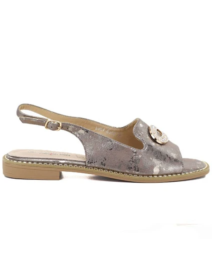 Dámské ploché sandály s ozdobou model 22117549 - S.Barski