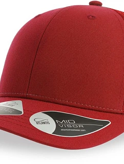 Atlantis Headwear Bryce 6 panelová Trucker kšiltovka 33.0102 red/red