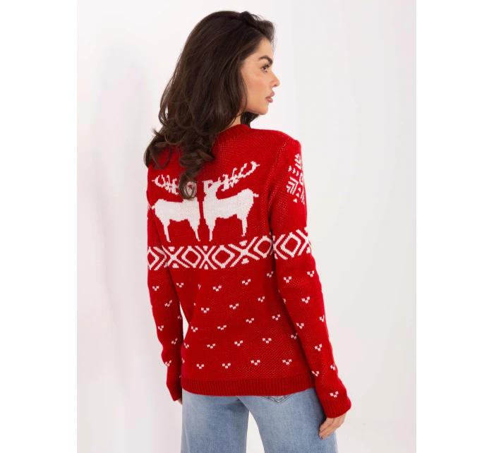 Sweter MI SW model 21791077 czerwony - FPrice Sweter MI SW model 21791077 czerwony - FPrice