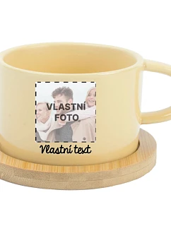 Personalizovaný keramický hrníček "MAKRONKA" s fotografií