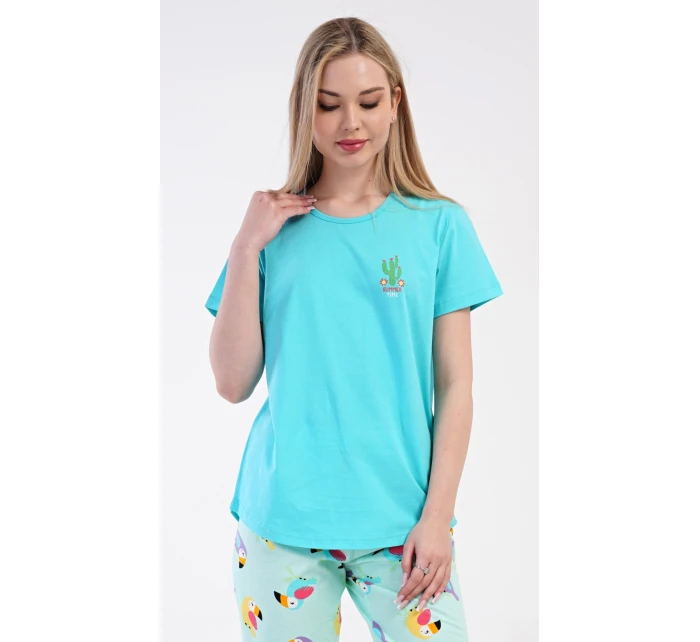 Dámské pyžamo kapri Papoušek