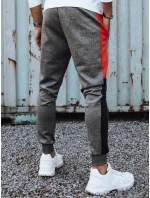 Pánské tmavě šedé tepláky FashionStreet UX4127 Pánské tmavě šedé tepláky FashionStreet UX4127