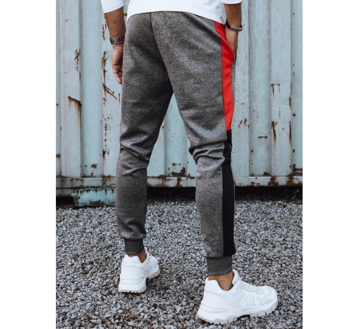 Pánské tmavě šedé tepláky FashionStreet UX4127 Pánské tmavě šedé tepláky FashionStreet UX4127