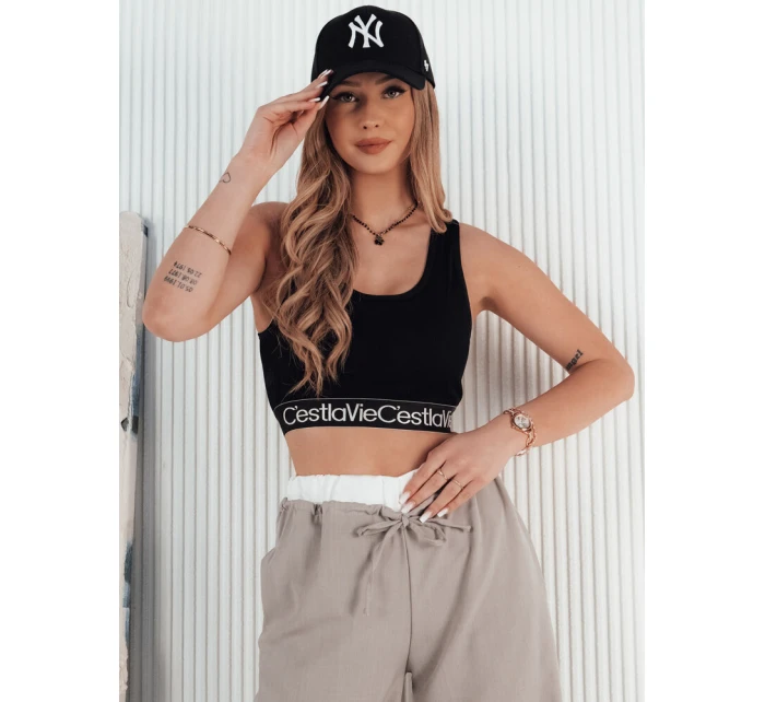 Dámský top black Dstreet model 21974002 - FashionStreet Dámský top black Dstreet model 21974002 - FashionStreet