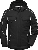 Daiber JN 886 Pracovní softshellová polstrovaná bunda - Solid 02.0886 black