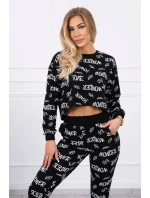 Sada s černými nápisy Sada s černými nápisy