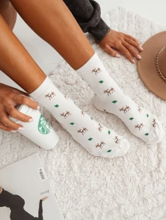 Bavlněné Dámské Ponožky S model 21679035 Bílé - Milena