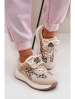 Sportovní Boty Tenisky Dámské Na Platformě Leopardí Béžové Pumbes Sportovní Boty Tenisky Dámské Na Platformě Leopardí Béžové Pumbes