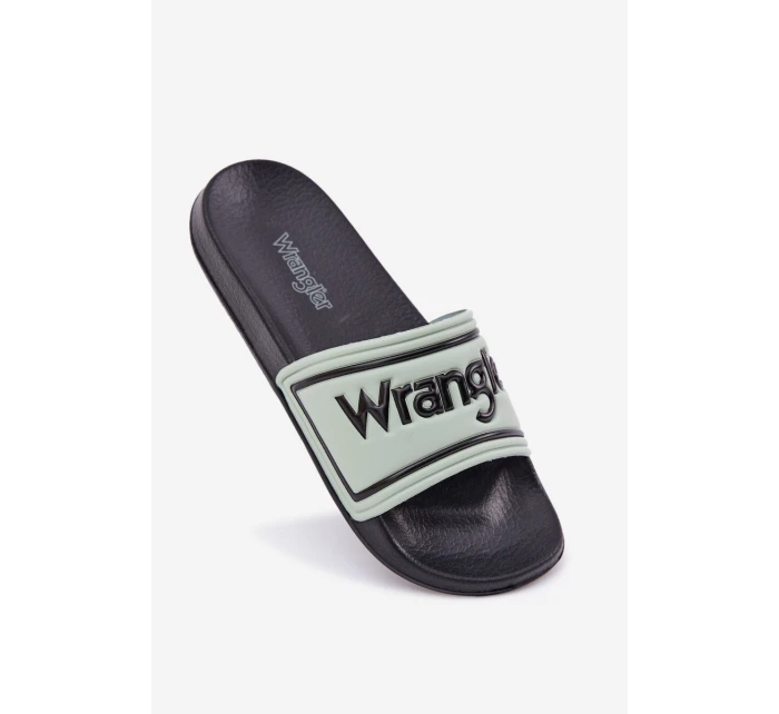Pánské Pantofle WRANGLER AVERELL SLIDER MEN LOW 20251042.52D Světle Zelené