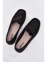 Dámské semišové mokasíny Big Star model 21693785 Černé - Big Star Shoes Dámské semišové mokasíny Big Star model 21693785 Černé - Big Star Shoes