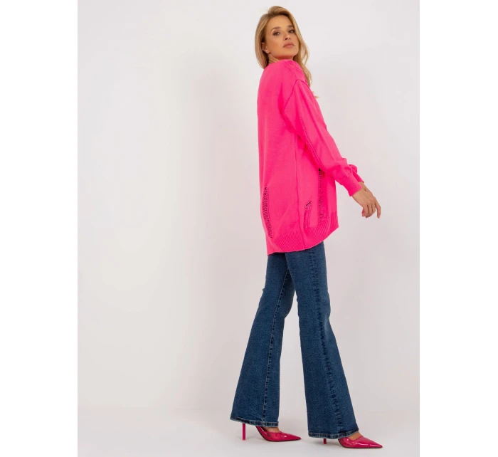 Dámský kardigan LC SW model 18132631 fluo růžová - FPrice