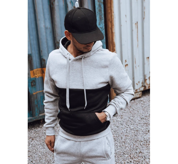 Pánská šedočerná tepláková souprava Dstreet AX0777