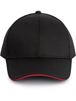 WK WKP 145 6 panelová kšiltovka 20.145W black/red WK WKP 145 6 panelová kšiltovka 20.145W black/red