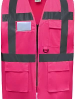 Yoko HVW 801 Hi-Vis multifunkční vesta 79.W801 pink