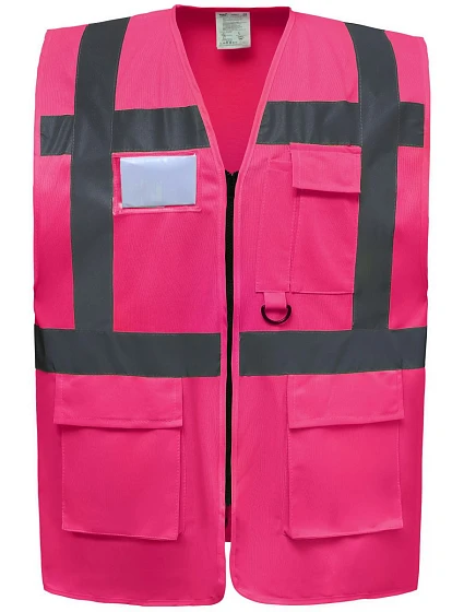 HVW 801 HiVis multifunkční vesta model 22502485 pink - Yoko HVW 801 HiVis multifunkční vesta model 22502485 pink - Yoko