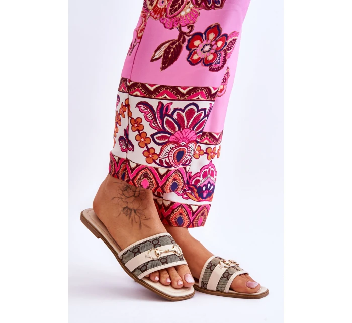 Klasické ploché podpatky Béžové model 21620363 - Boto