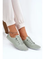 Dámské Kožené Polobotky Z Přírodní Kůže Artiker 54C0833 Světle Zelené Dámské Kožené Polobotky Z Přírodní Kůže Artiker 54C0833 Světle Zelené