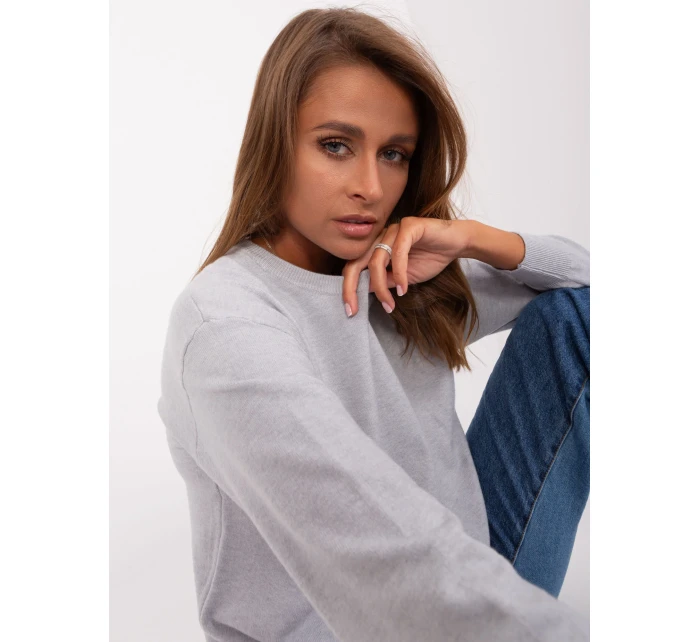 Sweter AT SW model 18895527 jasny szary - FPrice