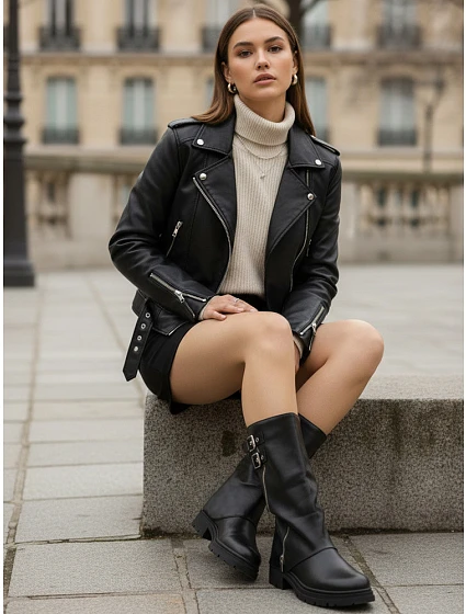 Dámské kozačky model 22205634 černé - FashionStreet Dámské kozačky model 22205634 černé - FashionStreet