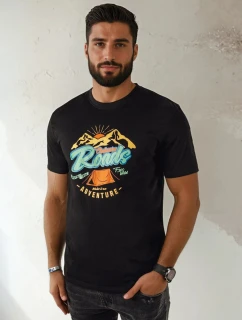 Pánské tričko s potiskem černé Dstreet RX5400