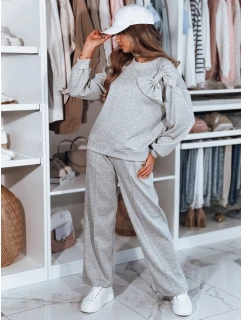 Dámská tepláková souprava nadměrné velikosti světle šedá Dstreet model 21984434 - FashionStreet