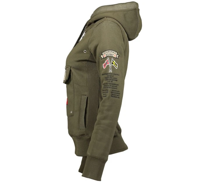 Geografické Norsko Gymclass DB 054 M WW2491H/GN-Kaki mikina