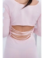 Hadrové šaty pudrově růžové Hadrové šaty pudrově růžové