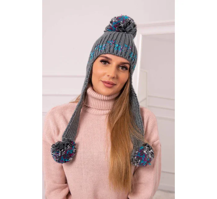Dámská ušanka Nadia K321 tmavě šedá