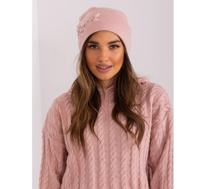 Czapka AT CZ model 21488730 jasny różowy - FPrice