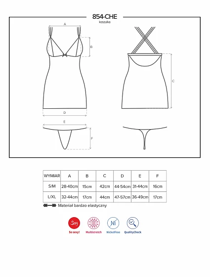 košilka   model 6352905 - Obsessive