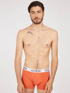 Pánské trenýrky U1BG05K6YW1 P50F oranžová/modrá/ barevná - GUESS