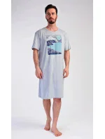 Pánská noční košile s krátkým rukávem model 19903025 - Vienetta MAN Pánská noční košile s krátkým rukávem model 19903025 - Vienetta MAN