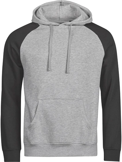 Tee Jays TJ 5156 Mikina s kapucí 2-barevná "Unlabeled" 18.5156 heather/black Tee Jays TJ 5156 Mikina s kapucí 2-barevná "Unlabeled" 18.5156 heather/black